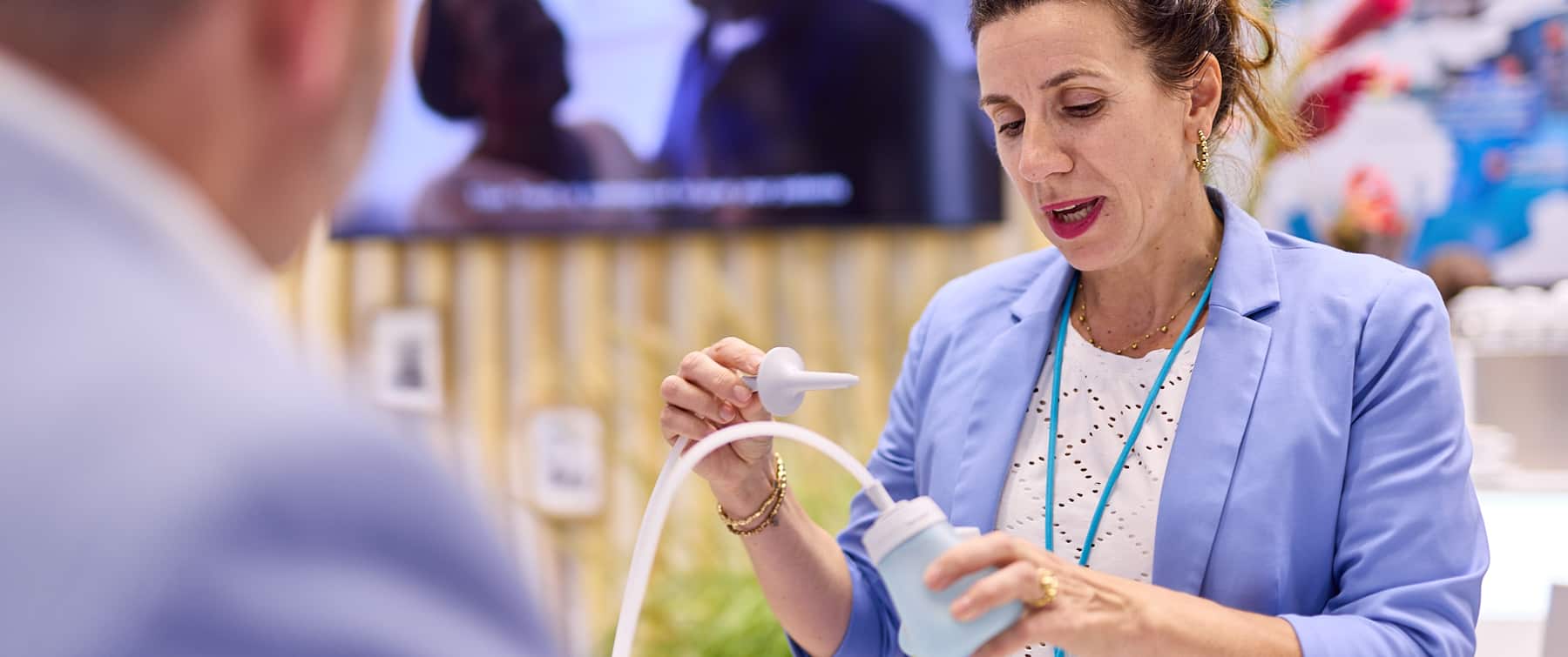 Coloplast Kongress Gespräch Luja Katheter