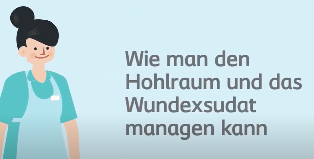 Wie man den Hohlraum und das Wundexsudat managen kann?